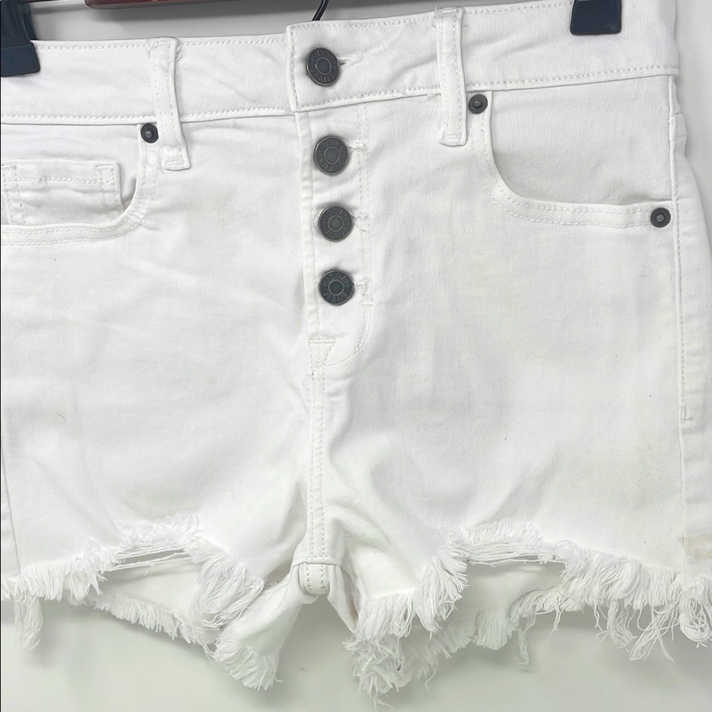 Hidden White Frayed Hem Women Shorts Size Small Excellent Condition